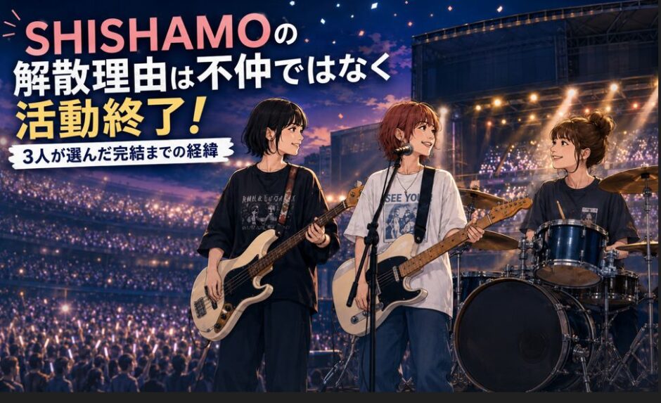 SHISHAMOの解散理由は不仲ではなく活動終了！3人が選んだ完結までの経緯